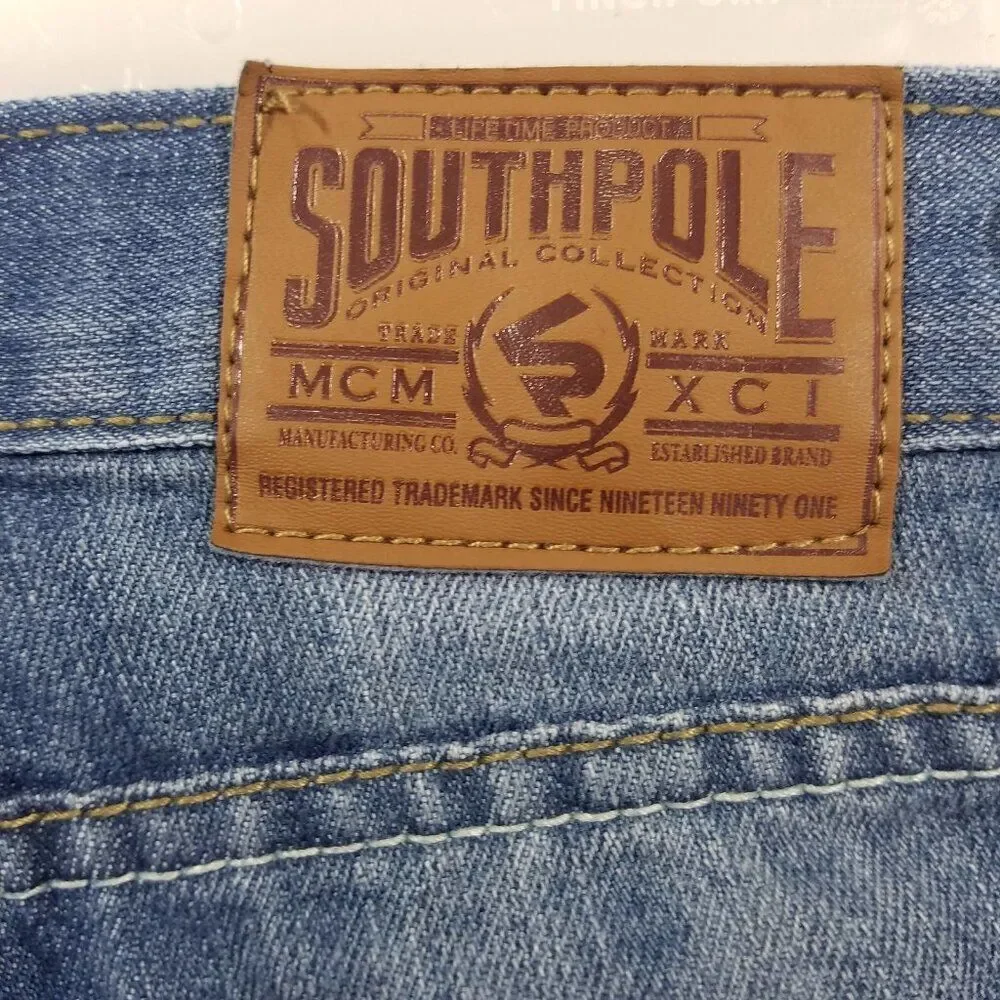 Southpole Jeans Boys Blue Adjustable Waist Size 5 South Pole